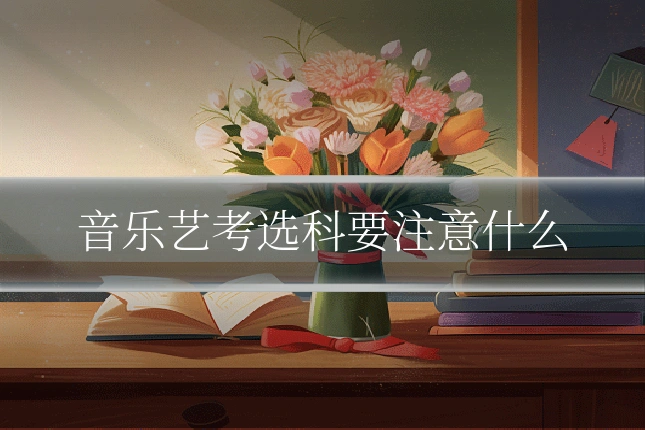 音乐艺考选科要注意什么