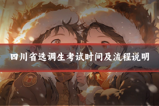 四川省选调生考试时间及流程说明