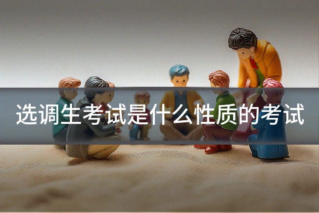 选调生考试是什么性质的考试