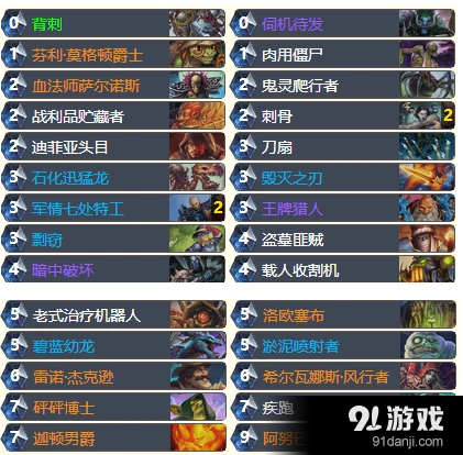 炉石传说宇宙随从贼卡组冲传说指南