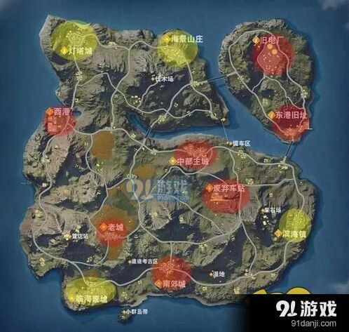 荒野行动雾天落点选择技巧