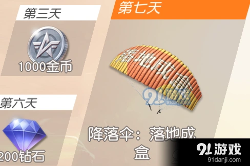 荒野行动签到7天降落伞未到账解决
