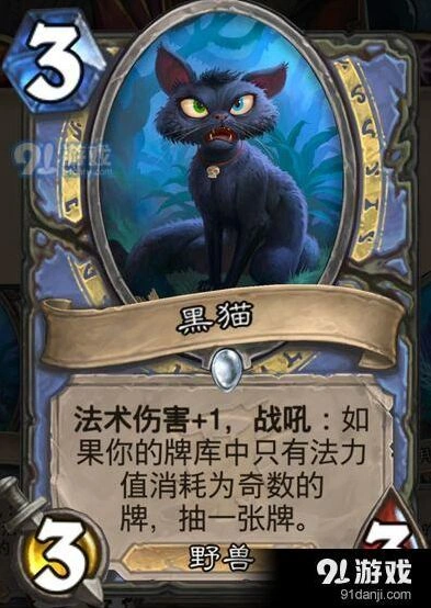 炉石传说女巫森林黑猫卡牌评测