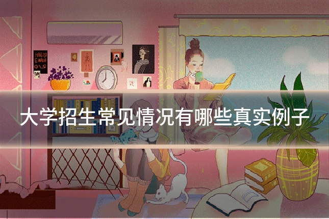 大学招生常见情况有哪些真实例子