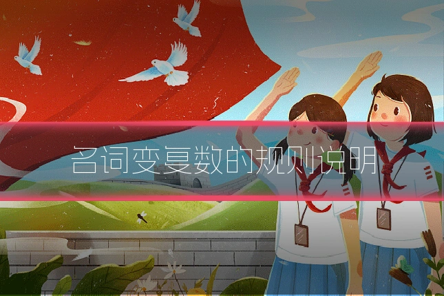 名词变复数的规则说明