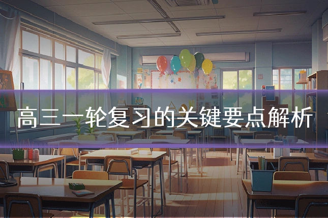 高三一轮复习的关键要点解析