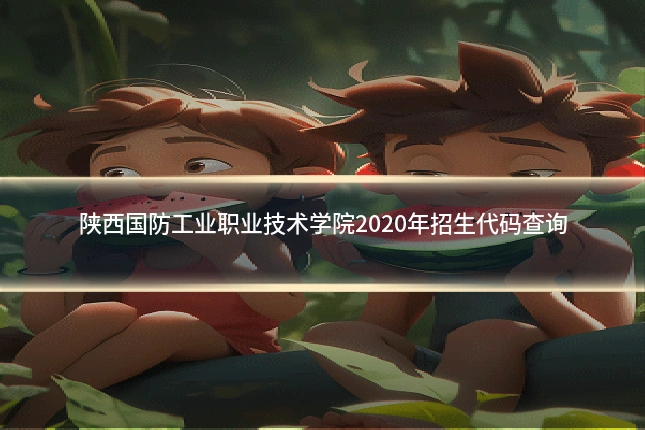 陕西国防工业职业技术学院2020年招生代码查询