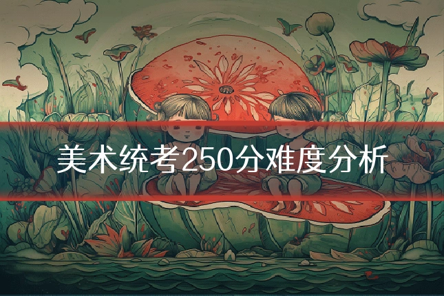 美术统考250分难度分析