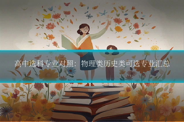 高中选科专业对照:物理类历史类可选专业汇总