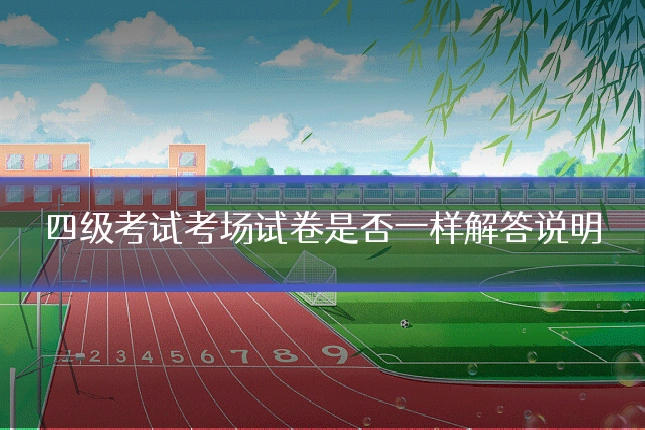 四级考试考场试卷是否一样解答说明