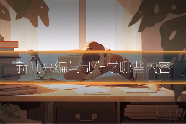 新闻采编与制作学哪些内容