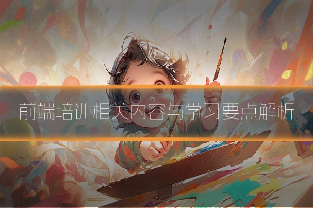 前端培训相关内容与学习要点解析
