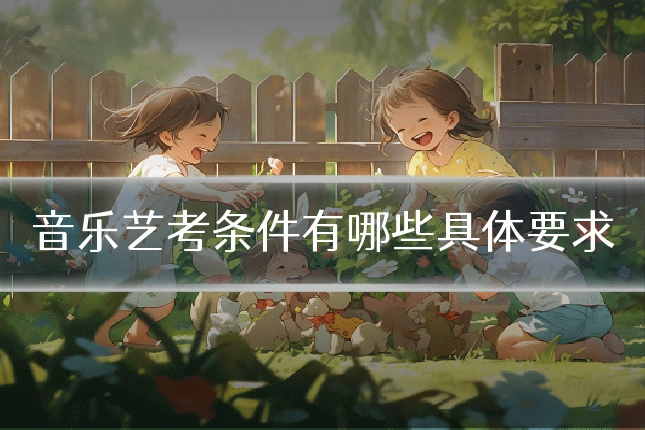 音乐艺考条件有哪些具体要求