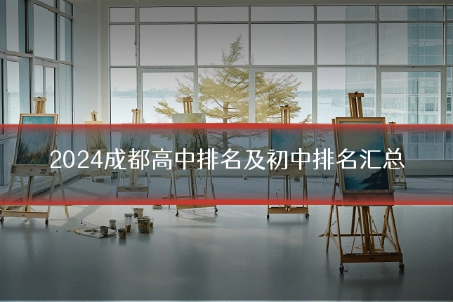 2024成都高中排名及初中排名汇总