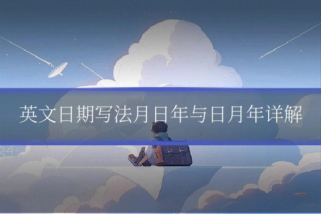 英文日期写法月日年与日月年详解