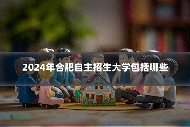 2024年合肥自主招生大学包括哪些