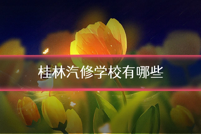 桂林汽修学校有哪些