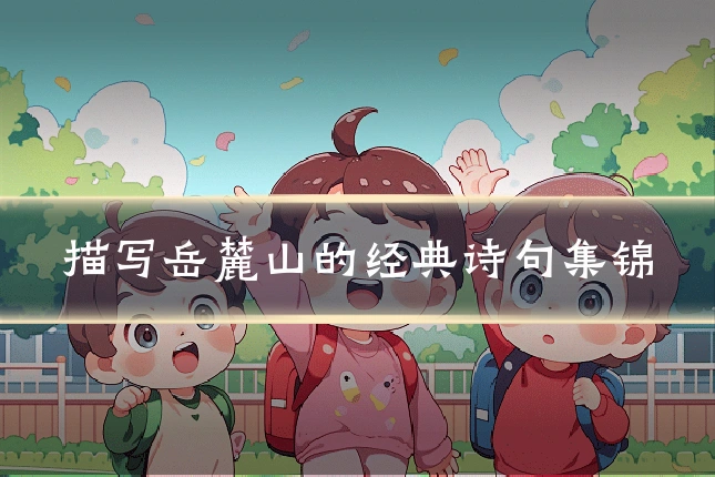 描写岳麓山的经典诗句集锦
