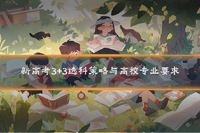 新高考3+3选科策略与高校专业要求