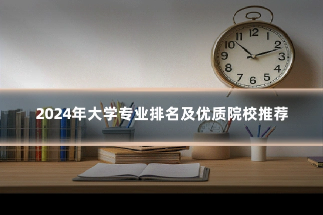 2024年大学专业排名及优质院校推荐