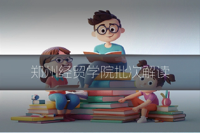 郑州经贸学院批次解读
