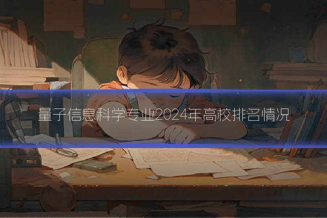 量子信息科学专业2024年高校排名情况
