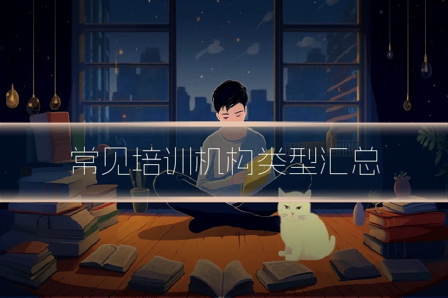 常见培训机构类型汇总