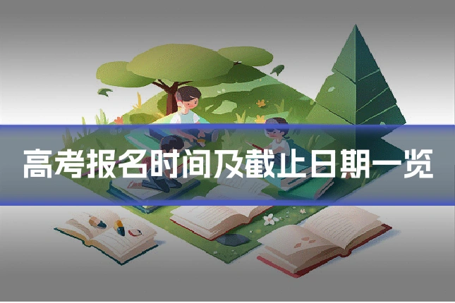 高考报名时间及截止日期一览