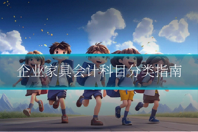 企业家具会计科目分类指南