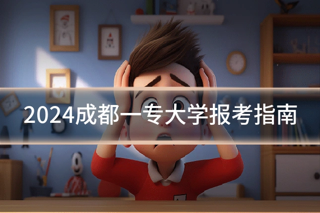 2024成都一专大学报考指南