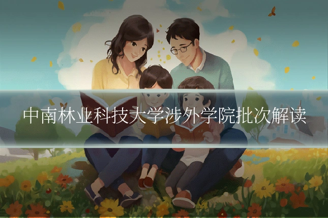 中南林业科技大学涉外学院批次解读