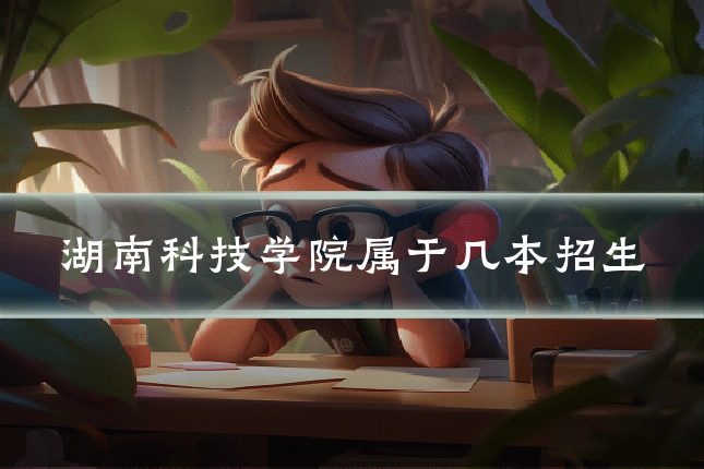 湖南科技学院属于几本招生