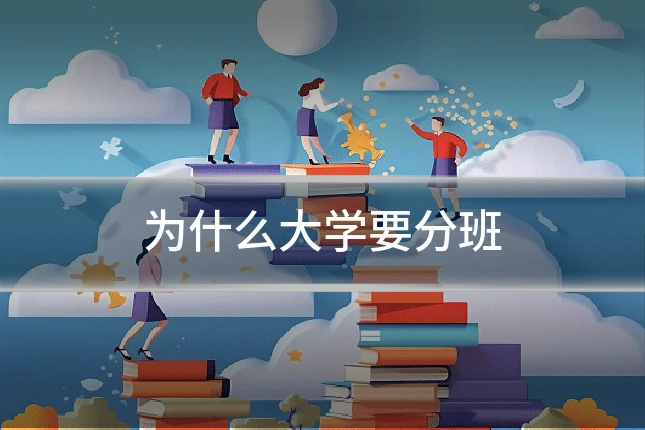 为什么大学要分班