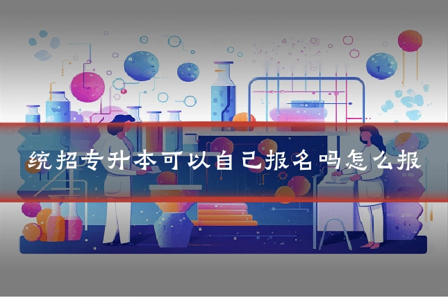 统招专升本可以自己报名吗怎么报