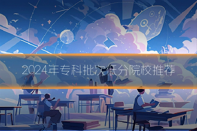 2024年专科批次低分院校推荐