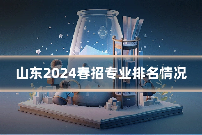 山东2024春招专业排名情况
