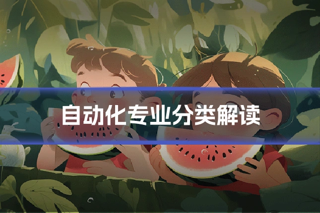 自动化专业分类解读