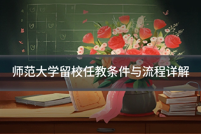 师范大学留校任教条件与流程详解