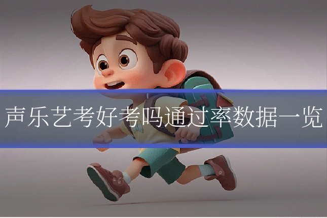 声乐艺考好考吗通过率数据一览