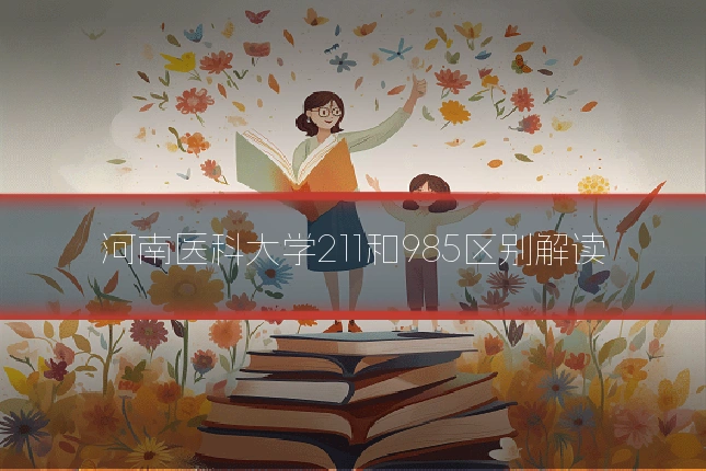 河南医科大学211和985区别解读