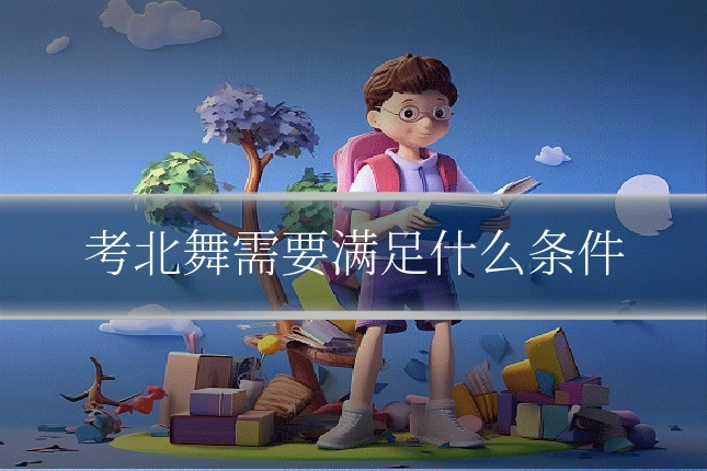 考北舞需要满足什么条件
