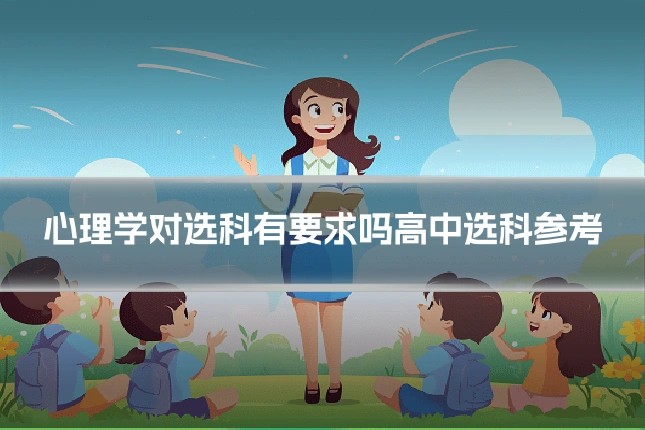 心理学对选科有要求吗高中选科参考