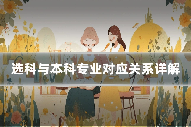 选科与本科专业对应关系详解
