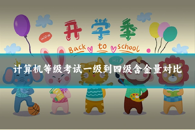 计算机等级考试一级到四级含金量对比