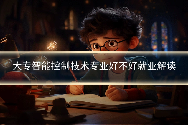 大专智能控制技术专业好不好就业解读