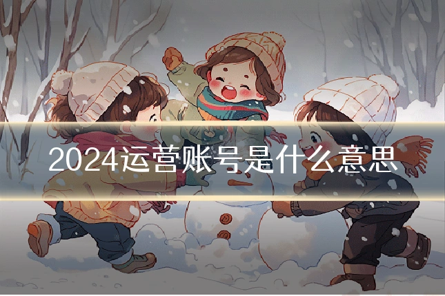 2024运营账号是什么意思