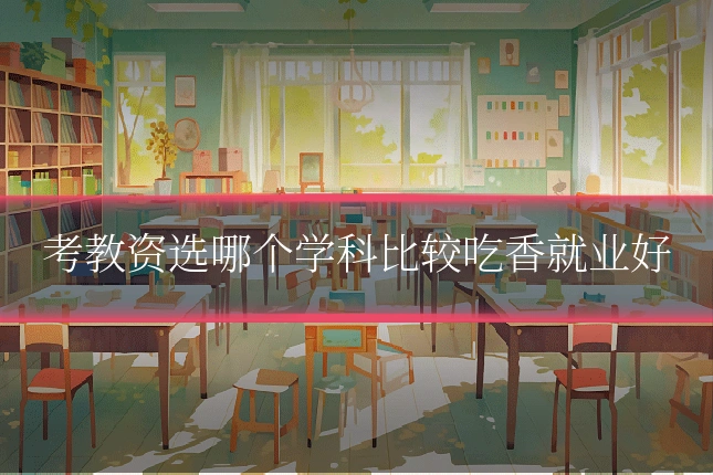 考教资选哪个学科比较吃香就业好