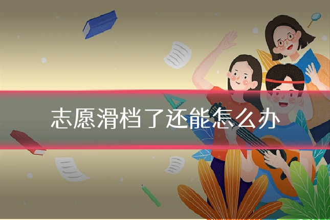 志愿滑档了还能怎么办