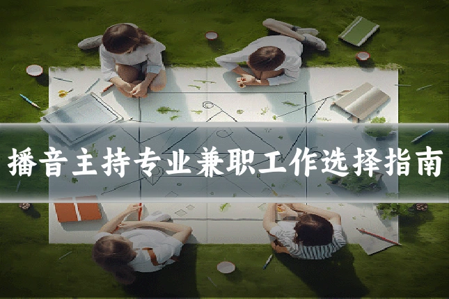 播音主持专业兼职工作选择指南