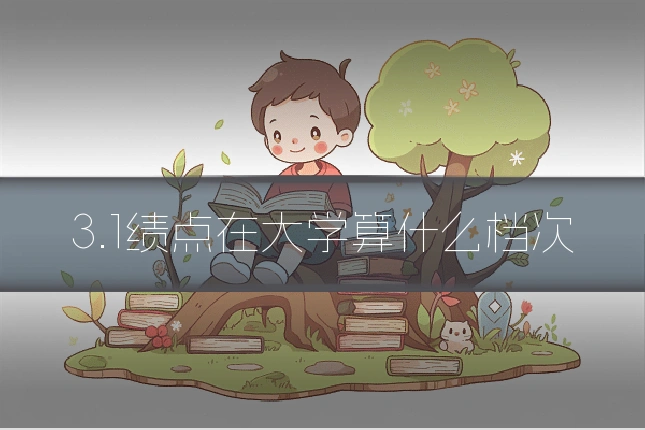 3.1绩点在大学算什么档次